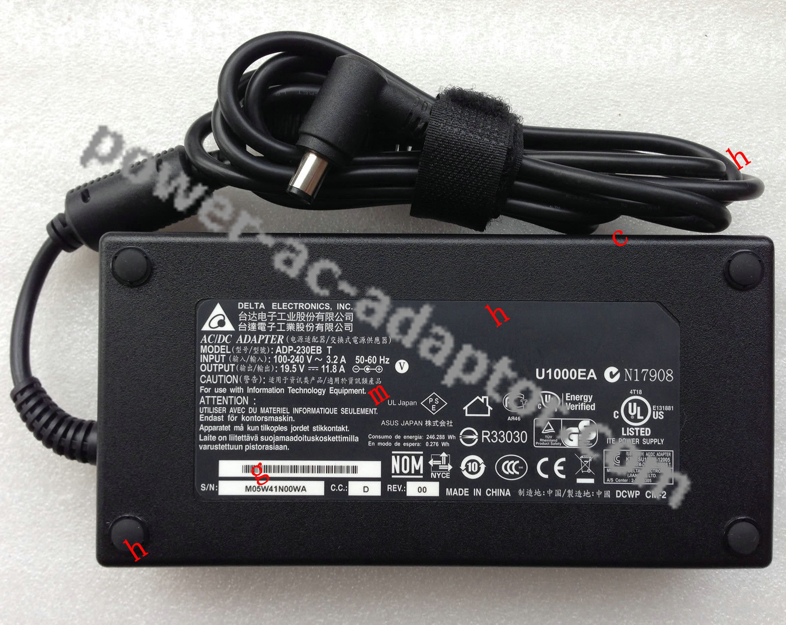 OEM Delta 230W 19.5V AC Adapter for ASUS ROG G750JH-QS71-CB